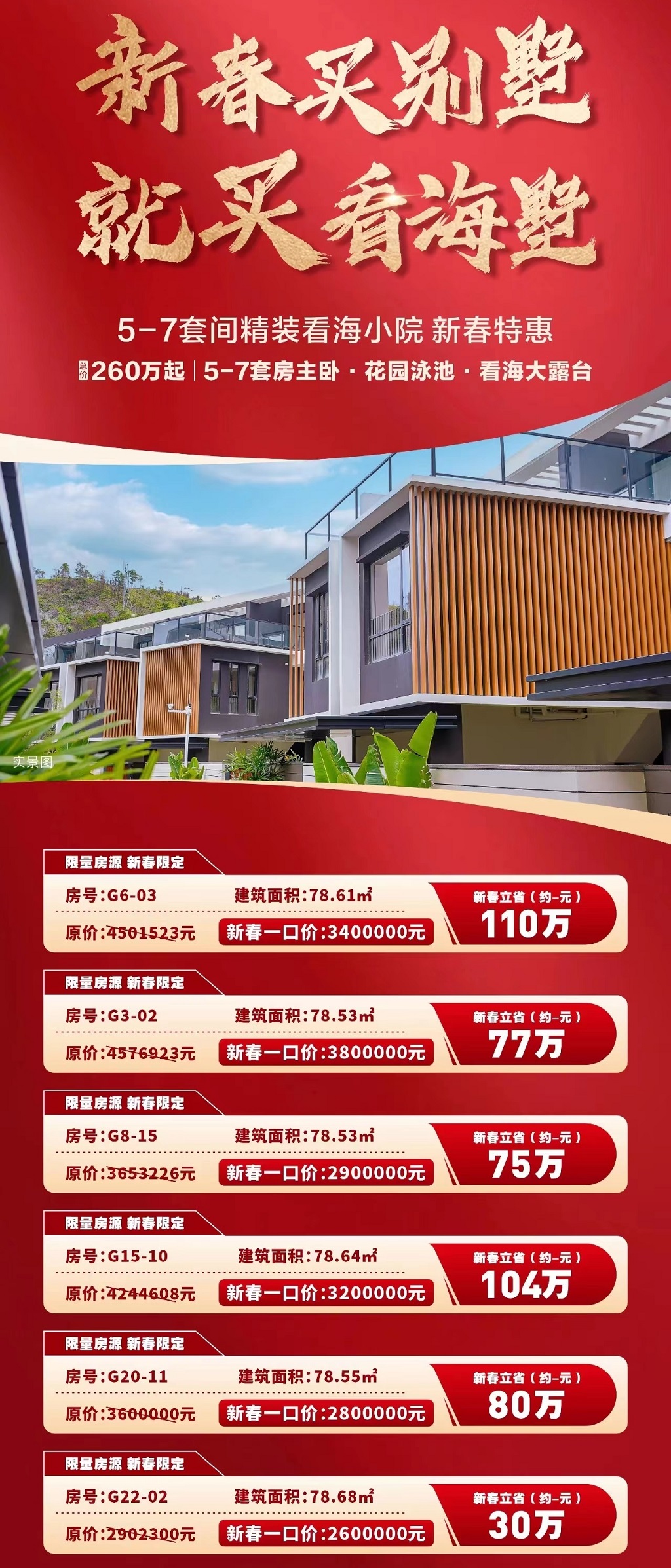 惠东海景别墅九铭屿海二期精装修200多万 80平使用300-400平2023年准现房是临深最便宜的海边小院-营销中心